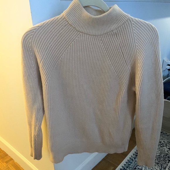 Cream Mango mock neck sweater. Never worn - Picture 1 of 2